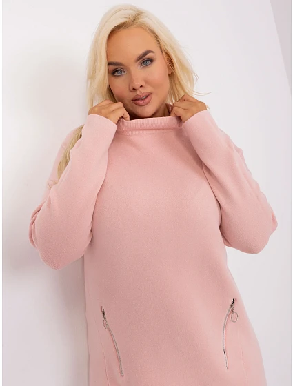 Sweter PM SW model 18949226 jasny różowy - FPrice Sweter PM SW model 18949226 jasny różowy - FPrice