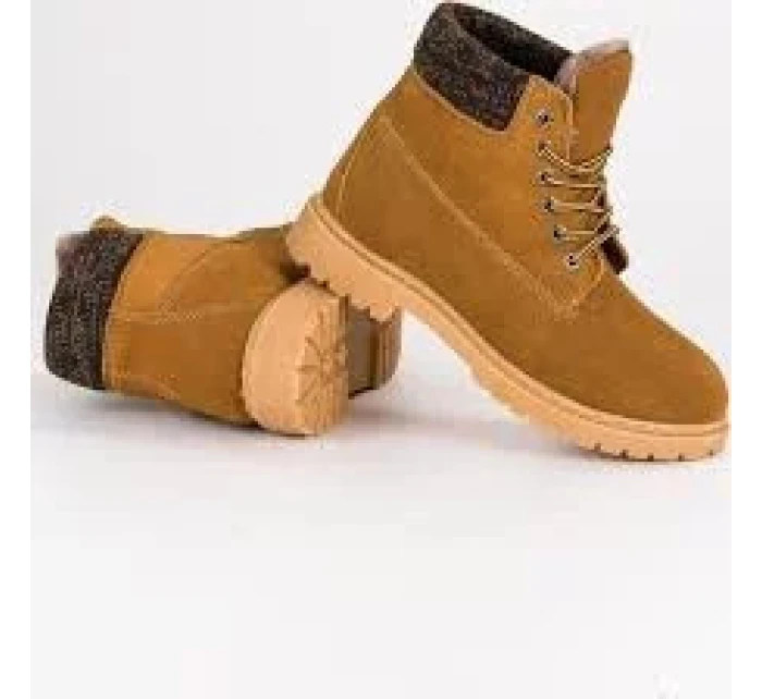 Dámske kožené traperky 37211C - Walkman shoes