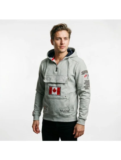 Pánska mikina RBMWW3826H/CP Grey Printed - Canadian Peak