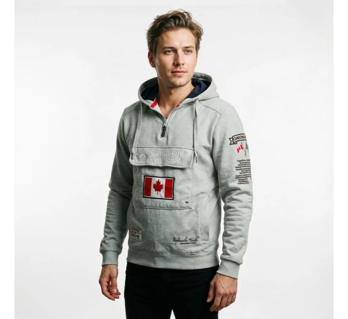 Pánska mikina RBMWW3826H/CP Grey Printed - Canadian Peak
