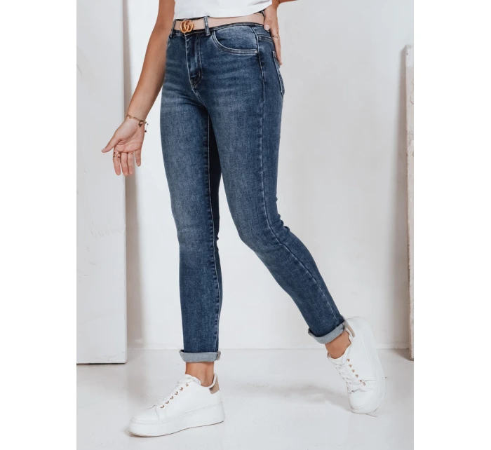 Dámské úzké džíny s vysokým pasem modré Dstreet model 21992716 - FashionStreet