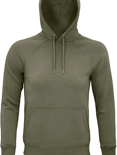 SOL'S Stellar Unisex raglánová mikina s kapucí z bio bavlny model 22525134 khaki