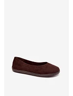 Dámské baleríny barefoot čokoládové Hollin
