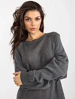Dámsky sveter BA SW 9005 .36P tmavo šedá - FPrice
