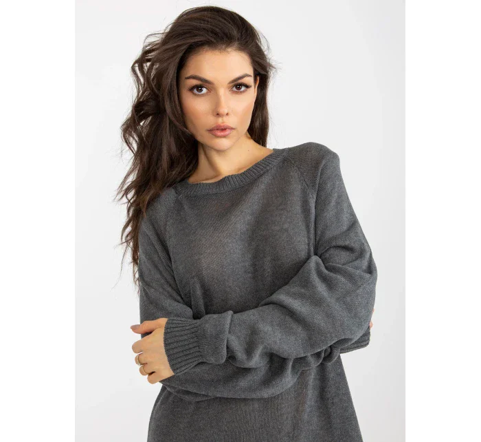 Dámský svetr BA SW  tmavě šedá  model 18394075 - FPrice