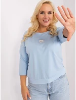 Bluzka RV BZ model 18965424 jasny niebieski - FPrice Bluzka RV BZ model 18965424 jasny niebieski - FPrice