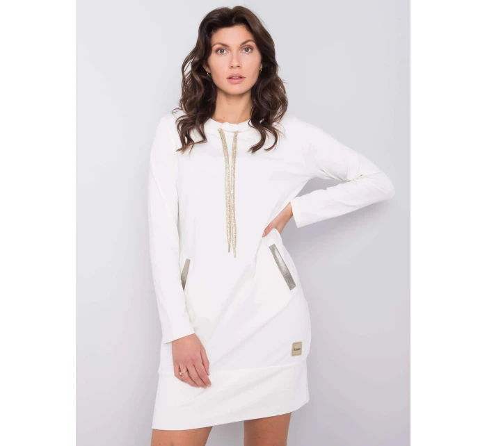 Šaty RV SK model 15182479 ecru - FPrice Šaty RV SK model 15182479 ecru - FPrice