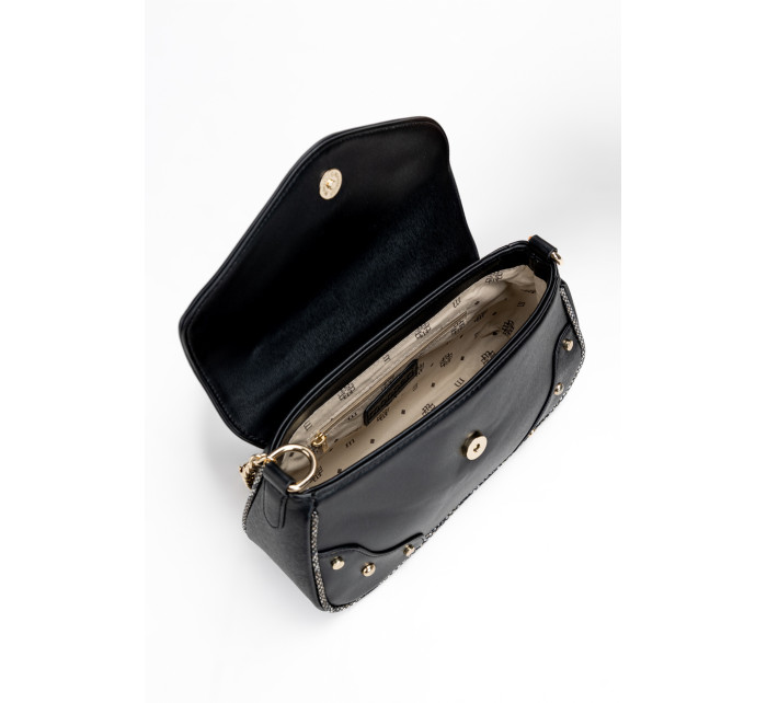 Monnari Bags Dámska kabelka s kamienkami čierna