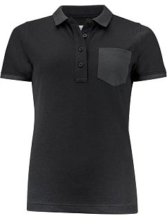 Polo Women Dámské piqué polo z těžké bavlny "TwoTone" black model 22453682 - James Harvest