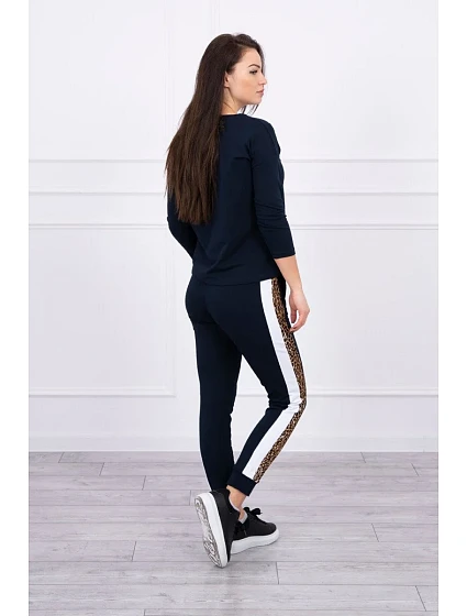 Sada s leopardím potiskem v námořnické model 18743822 - K-Fashion Sada s leopardím potiskem v námořnické model 18743822 - K-Fashion