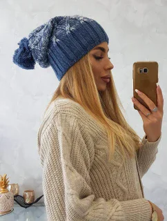 Milano fleecová čepice K203 denim model 18749927 - K-Fashion