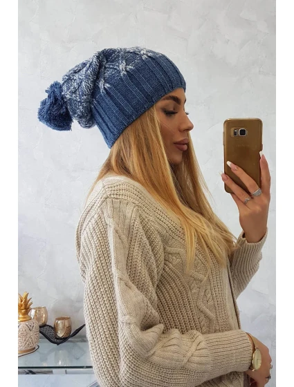 Milano fleecová čepice K203 denim model 18749927 - K-Fashion