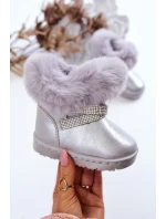 dětské sněhule s kubickými zirkony stříbrný model 21575385 - Boto dětské sněhule s kubickými zirkony stříbrný model 21575385 - Boto