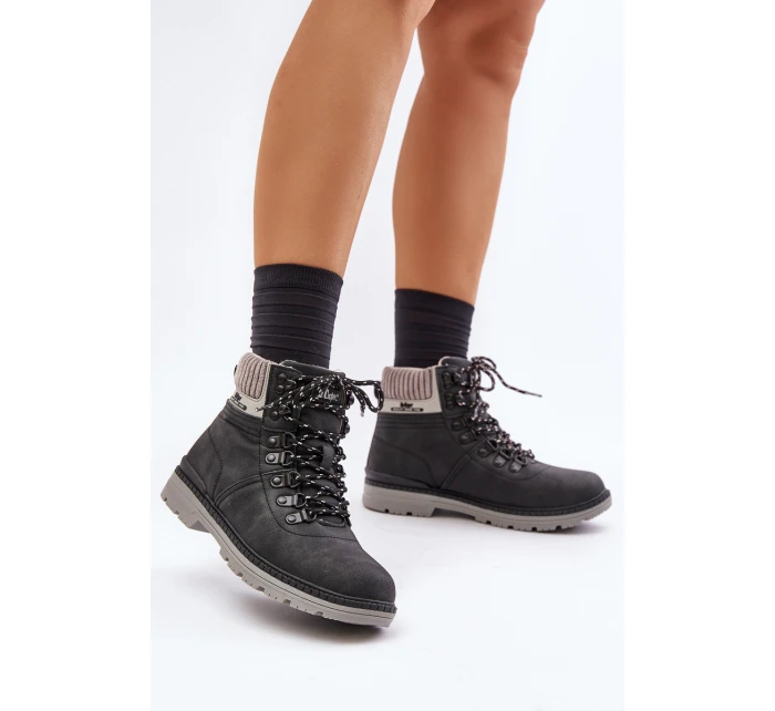 Ocieplane Trapery Damskie Lee Cooper LCJ-24-03-3043 Czarne Ocieplane Trapery Damskie Lee Cooper LCJ-24-03-3043 Czarne