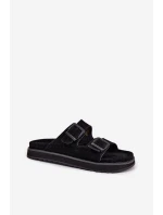 Dámské Zamszové Klapky S  Černé model 21694692 - D.Franklin