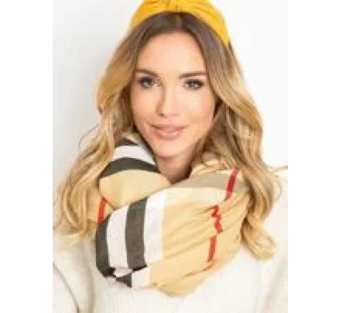 Dámský šátek AT CH model 14832717 béžový - FPrice Dámský šátek AT CH model 14832717 béžový - FPrice