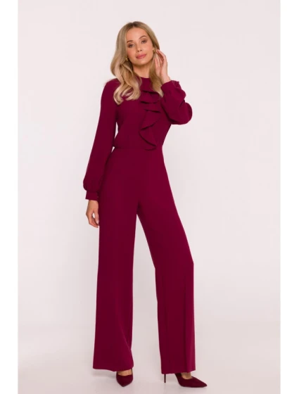 S420 Kombinéza s volánom - bordová S420 Kombinéza s volánom - bordová