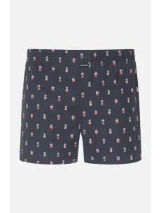 Pánske šortky 315200H B90 tm. modrá s potlačou - Jockey