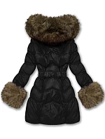 Dámska prešívaná prechodná bunda s kožušinou J Style Black (5M3357-392) Dámska prešívaná prechodná bunda s kožušinou J Style Black (5M3357-392)