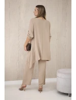 Súprava blúzka + nohavice s príveskom cappuccino