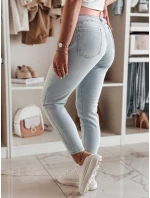 Dámské úzké džínové kalhoty s páskem blue Dstreet model 21984727 - FashionStreet