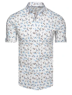 Pánské bílé tričko s krátkým rukávem Dstreet model 21989523 - FashionStreet