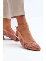 Lodičky Na Podpatku Růžové model 21655296 - Boto