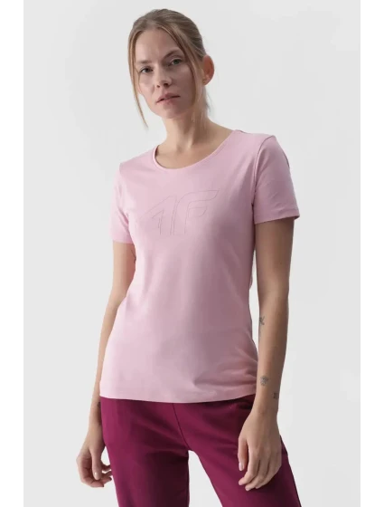 Dámské tričko s potiskem Růžové model 21675073 - 4F