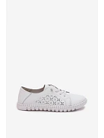 Otevřené polobotky z přírodní kůže Flaria