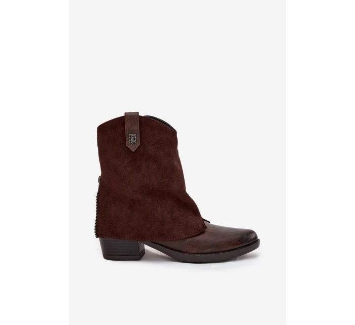 Dámske zateplené členkové topánky na kôpke - chocolate Sylvette Dámske zateplené členkové topánky na kôpke - chocolate Sylvette