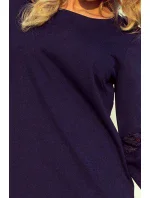 Tmavě modré šaty s krajkou model 6323925 - numoco Tmavě modré šaty s krajkou model 6323925 - numoco