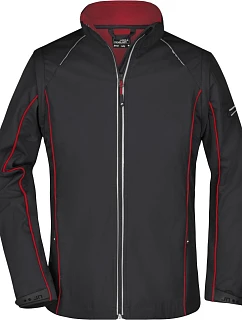 JN Dámská softshell bunda s odepínacími rukávy 02. black/red model 22529788 - Daiber
