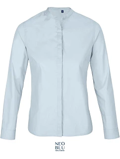 NEOBLU Bart Women Popelínová blúzka s dlhými rukávmi 24.3787 soft blue