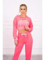 Bavlnená 3dielna sada ružová neónová