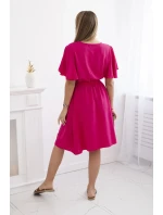 Šaty s model 21097691 výstřihem fuchsie - K-Fashion