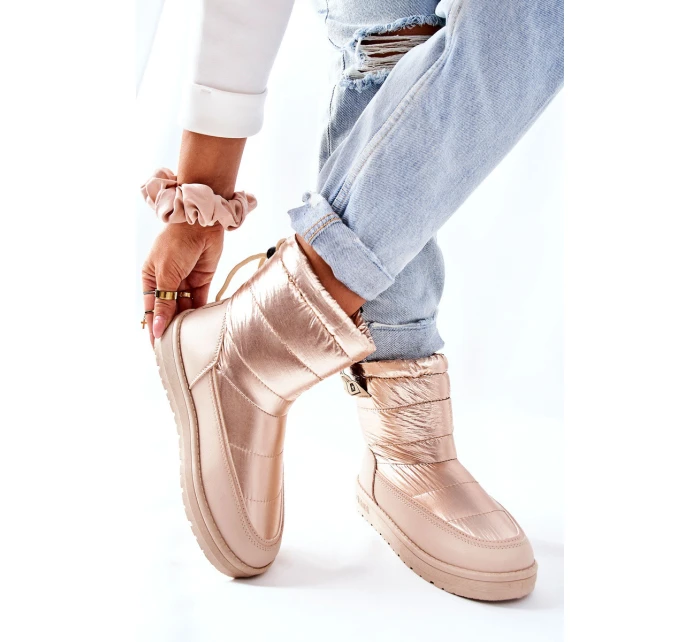 Damskie Śniegowce Big Star II274121 Beżowe Damskie Śniegowce Big Star II274121 Beżowe