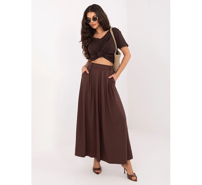 Sukňa RV SD A1240.22P tmavohnedá