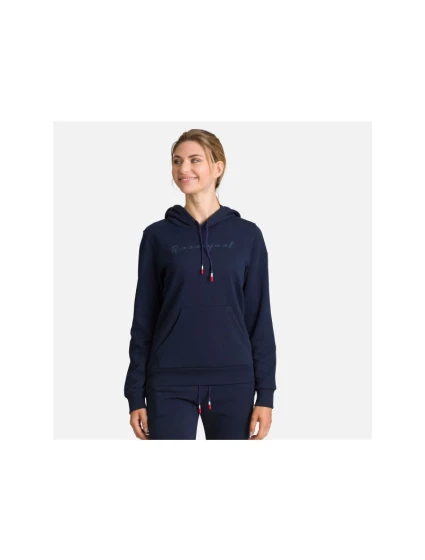 ROSSIGNOL W Logo Sweat Hood Fl navy blue