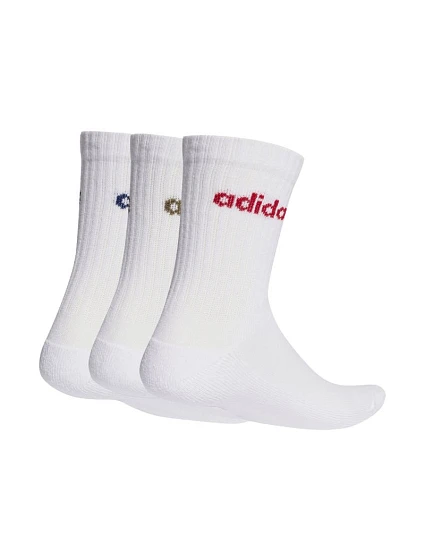 Ponožky Linear Crew Cushioned 3 páry bílé model 21892679 - ADIDAS Ponožky Linear Crew Cushioned 3 páry bílé model 21892679 - ADIDAS