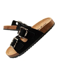 Lee Cooper dámske šnurovacie šľapky slip-on black semišové pohodlné ľahké dámske