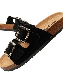 Lee Cooper dámske šnurovacie šľapky slip-on black semišové pohodlné ľahké dámske