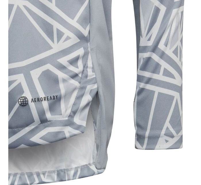 Detské brankárske tričko adidas Condivo 22 s dlhým rukávom sivé HB1646