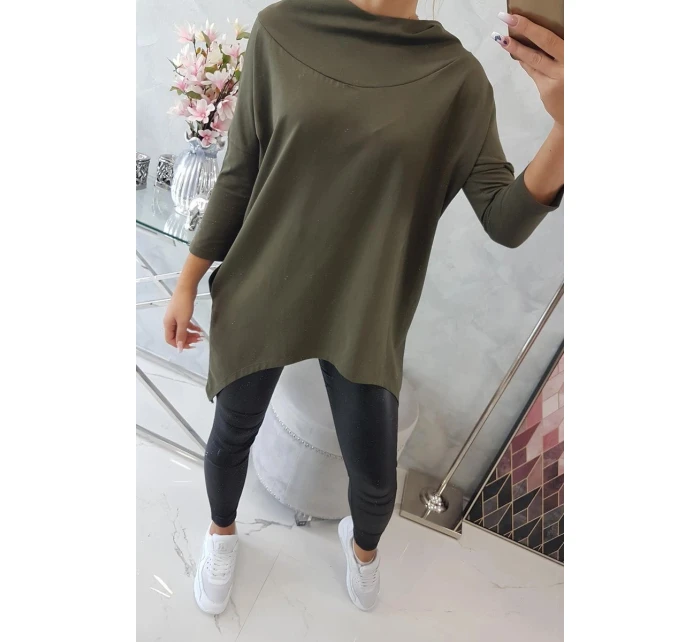 Blúzka s potlačou krídla khaki Blúzka s potlačou krídla khaki