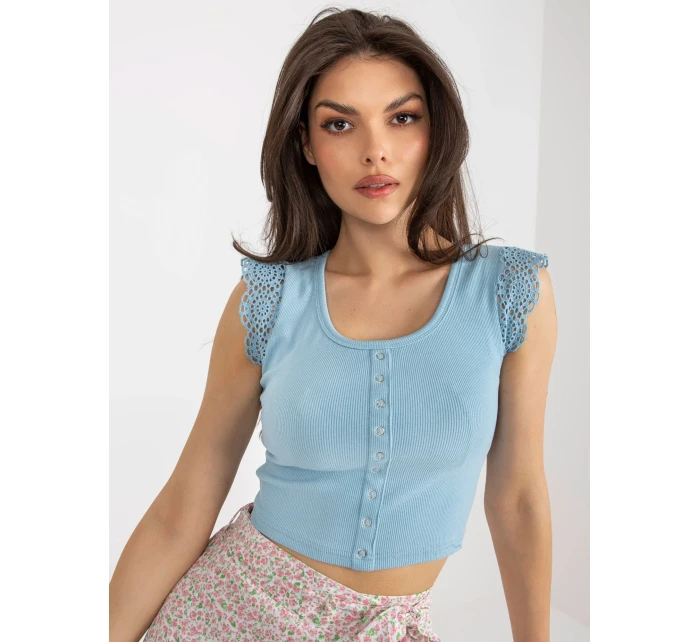 Bluzka NM BZ model 18543392 jasny niebieski - FPrice Bluzka NM BZ model 18543392 jasny niebieski - FPrice