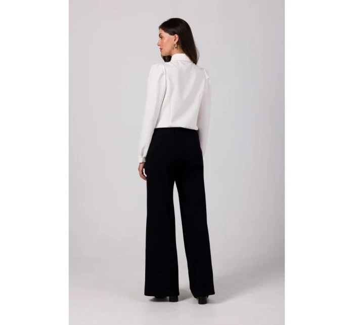 model 18914936 Kalhoty s předním prošíváním černé - BeWear