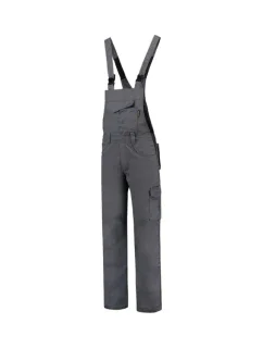 Priemyselné pracovné nohavice Dungaree Overall so šnúrkou unisex convoy grey