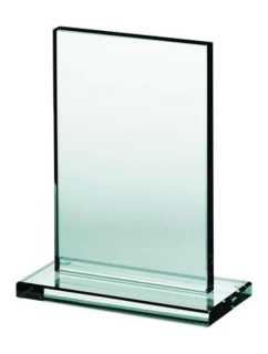 Sklenená trofej s matným podstavcom