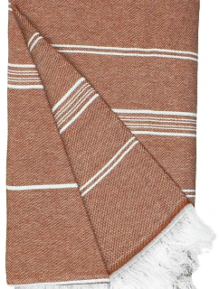 The One Towelling Recycled Hamam Towel Hamamový uterák „Recycled“ 48.1059 hrdzavooranžový