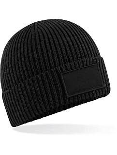 Beechfield B 442R Čiapka s nášivkou „Fashion“ 53.442R čierna