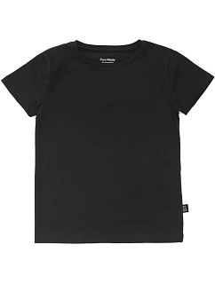 Pure Waste KDTS Detské tričko z hrubej bavlny 74.KDTS čierne